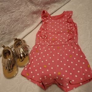 💛💗Pink and Gold Romper